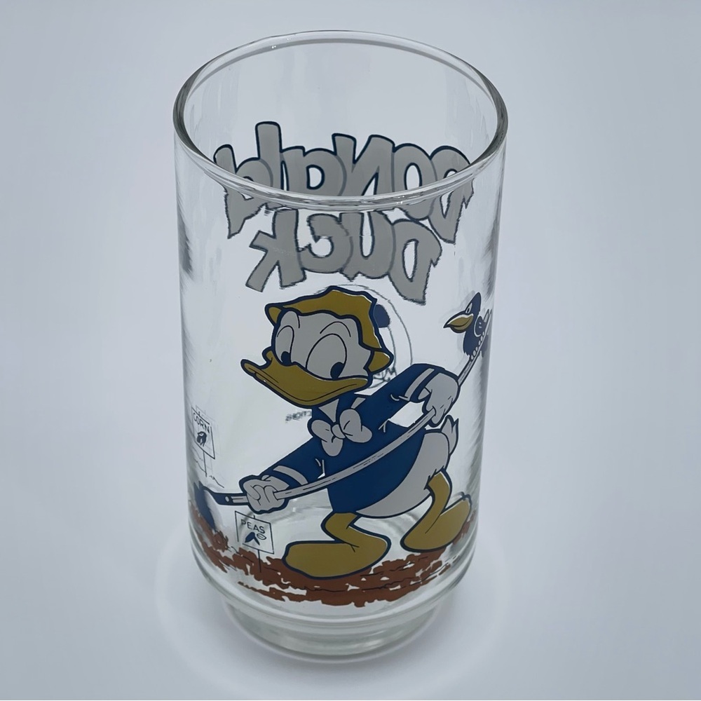 Vintage Libbey Donald Duck Mickey Mouse Club‎ Drinking Glass Disney 1970s
